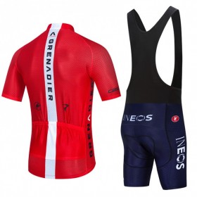 Fahrradbekleidung Radtrikot Kurzarm + Trägershorts 2021 Ineos Grenadiers N005
